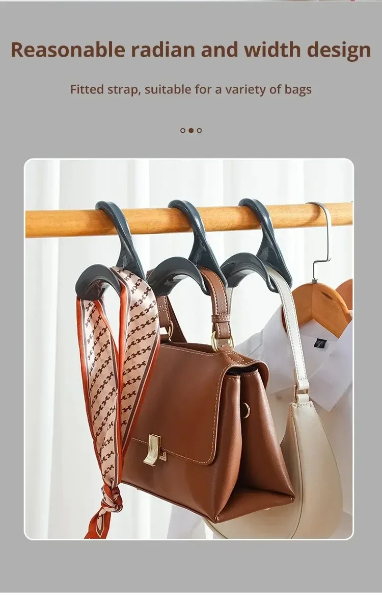 10/5pcs Bag Hanger Hook Handbag Hat Scarf Storage Rack Wardrobe Backpack Hook Handbag Holder Storage Rack Organization_voghion.com