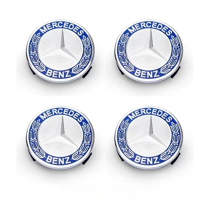 75mm Car Accessories ABS Wheel Center Hub Cover Rim Caps For Mercedes Benz Amg C180 C200 C260 W108 W124 W126 W140 W168 W169 W176