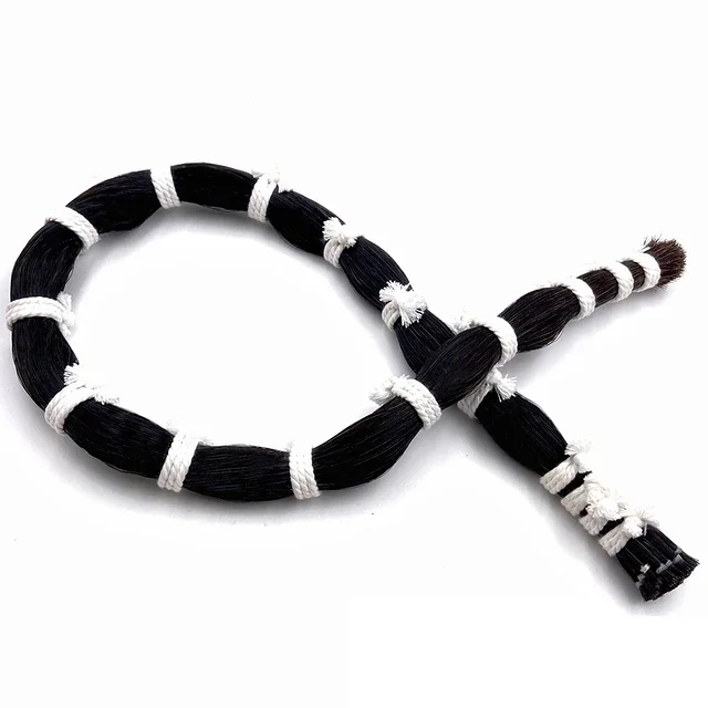 50g Natural Mongolian Horsehair HorseTail violin cello bass bow hair White black brown horse tail 60-92cm violin bow hair