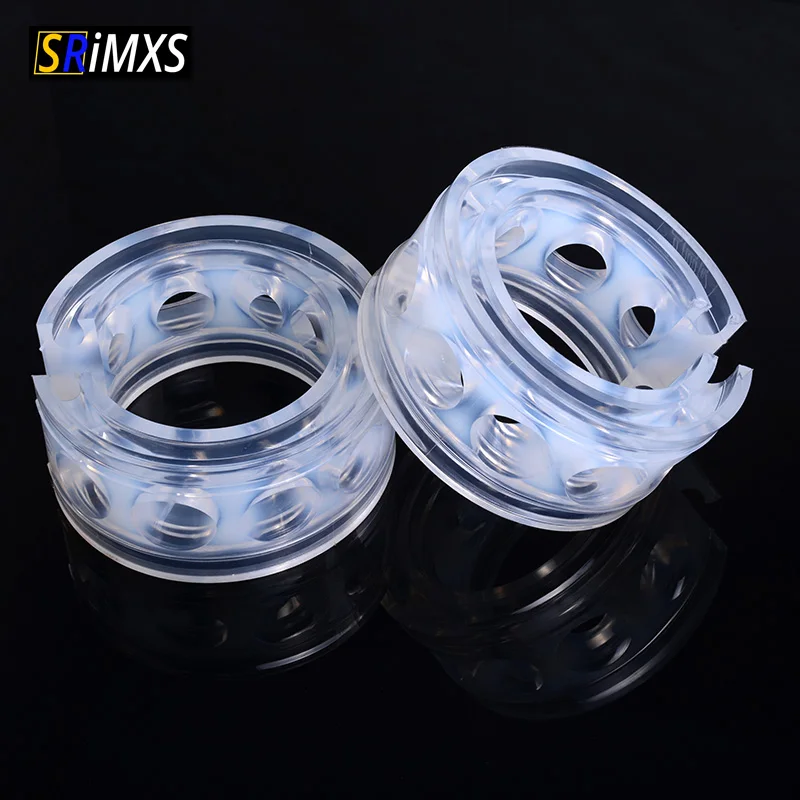 2pcs Car Spring Buffer Shock Up Absorber Bumper Cushion Spring Auto Buffers Suspension Damping Rubber Shock Absorption