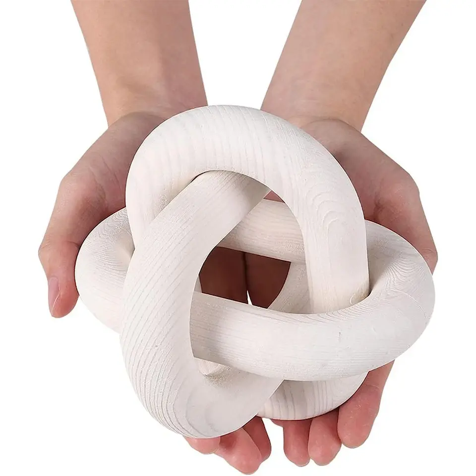 Yalikop 3 Link Wood Knot Decor Rustic Home Décor Accents