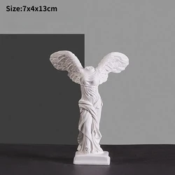 Victory Goddess Winged Statue - Elegant Resin Art for Home and Office Decor (Small)