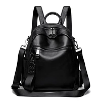 Genuine Leather Women's Backpack Fashion and Elegant Bag Soft Leather Solid Backpack Zipper Comfortable Bag For Ladies Designer 1