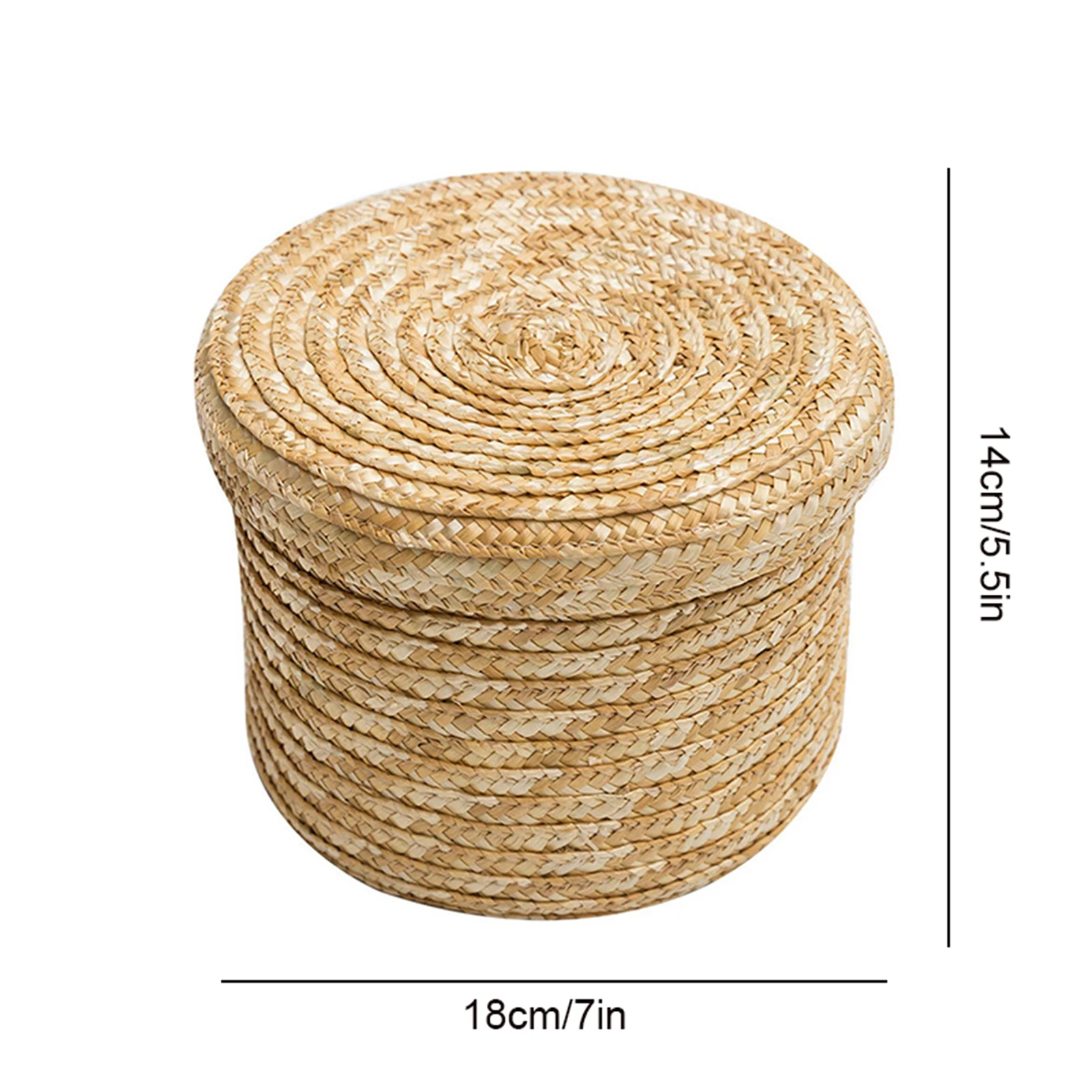 Seagrass Storage Basket Rattan Snack Container For Family GIft 3