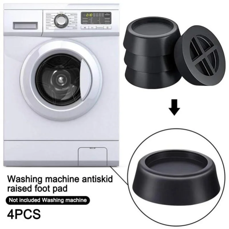 Anti Vibration Pads Rubber Pads for Washing Machine Support Furniture Feet Legs Universal Mat Dampers Stand Home Slipstop Silent 4PCS