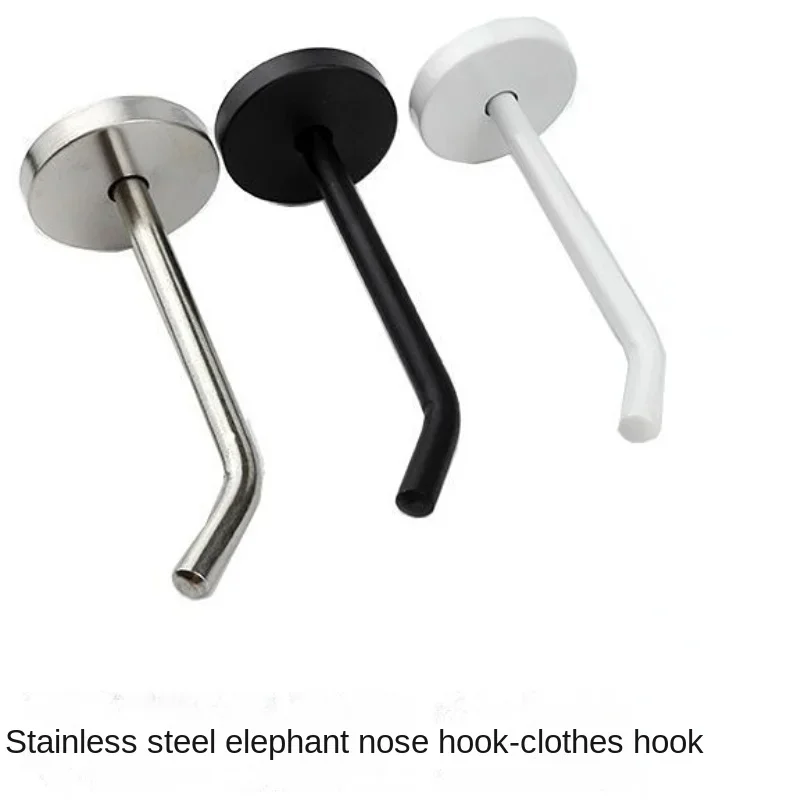 1pcs Stainless Steel Hook Single  Clothes Shop Wall Hook Single Kitchen Punch Coat Hook 2