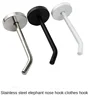 1pcs Stainless Steel Hook Single  Clothes Shop Wall Hook Single Kitchen Punch Coat Hook 2
