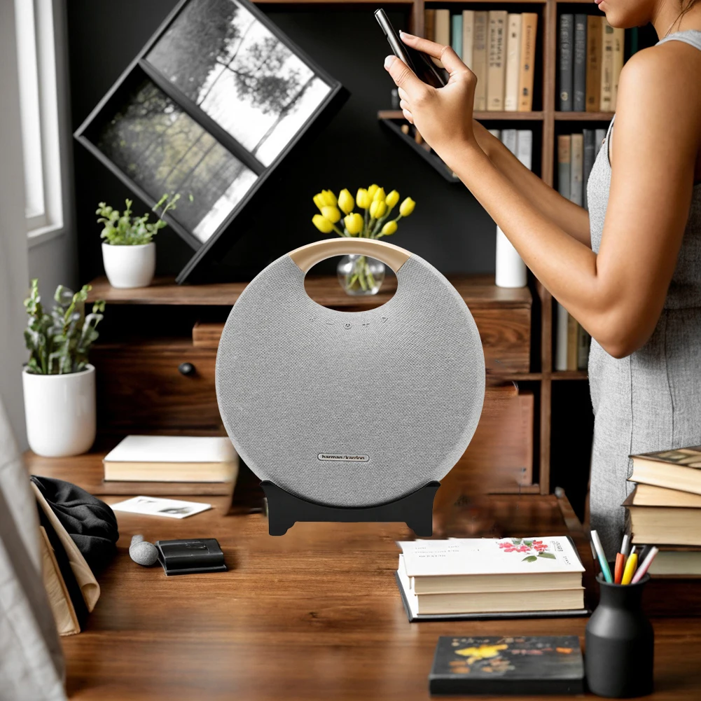 Speaker Holder Acrylic Speaker Table Base Anti-Slip Speaker Display Stand Mount for Harman Onyx Studio 6 Speaker Accessories