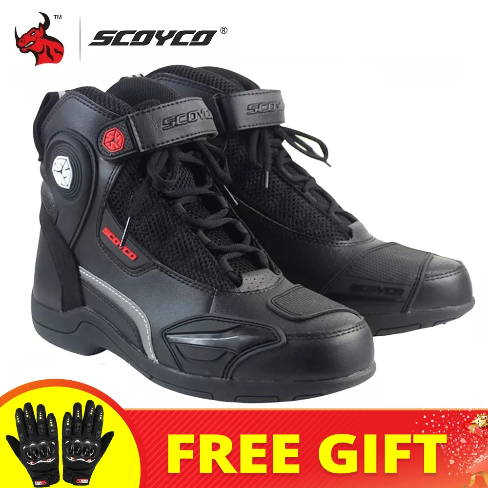  A-PRO Botas Moto Deportes Racing Track Road Technical  Microfiber Negro 44 : Automotriz