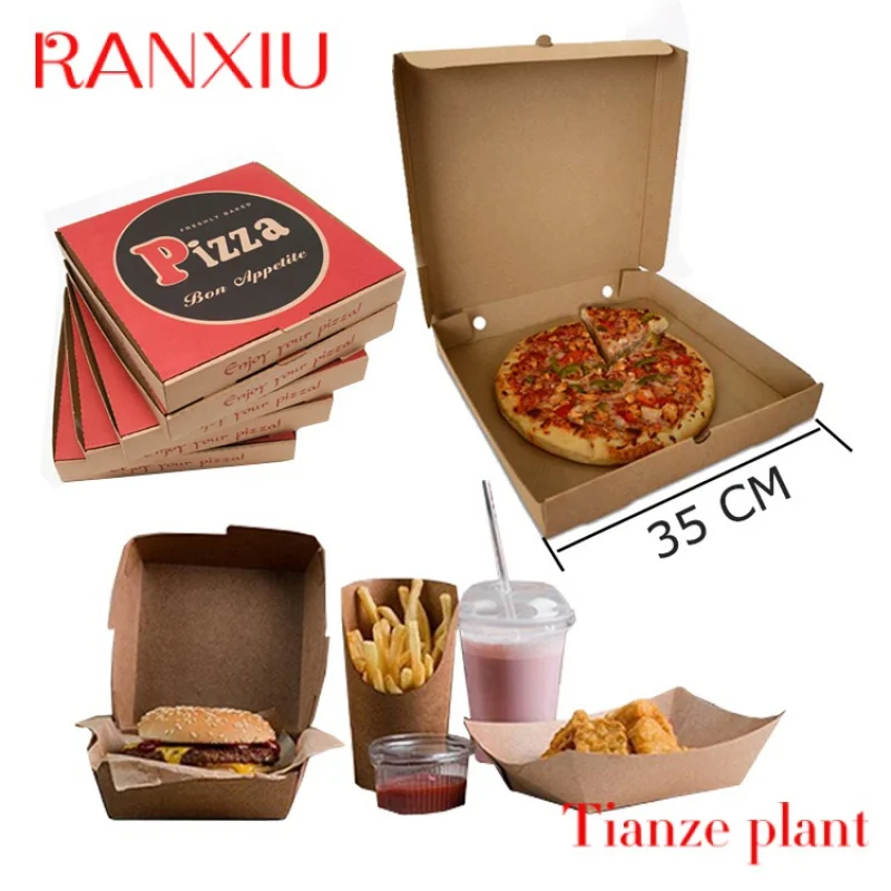 Manufacturers Boite Pizzas Cheap Price Reusable 10 12 16 Inch Round Carton Corrugated Pizza Box With