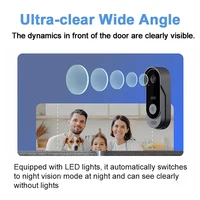 Tuya Doorbell Camera Wireless Bundle Doorbell Smart Home WIFI HD Outdoor Door Bell Camera Security Video Intercom Night Vision - Image 2