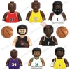 NEW MOC Basketball Star James Curry DIY Mini Figure Model Blocks Toys For Boys Hobbies Building Bricks Friends Brinquedos Gifts 3
