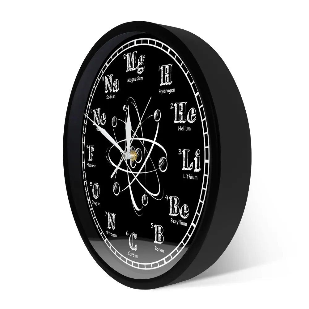 Chemical Symbols Wall Clock Periodic Table Chalkboard Chemistry Teacher’s Wall Clock Modern Wall Clock Classroom Wall Art Decor 3