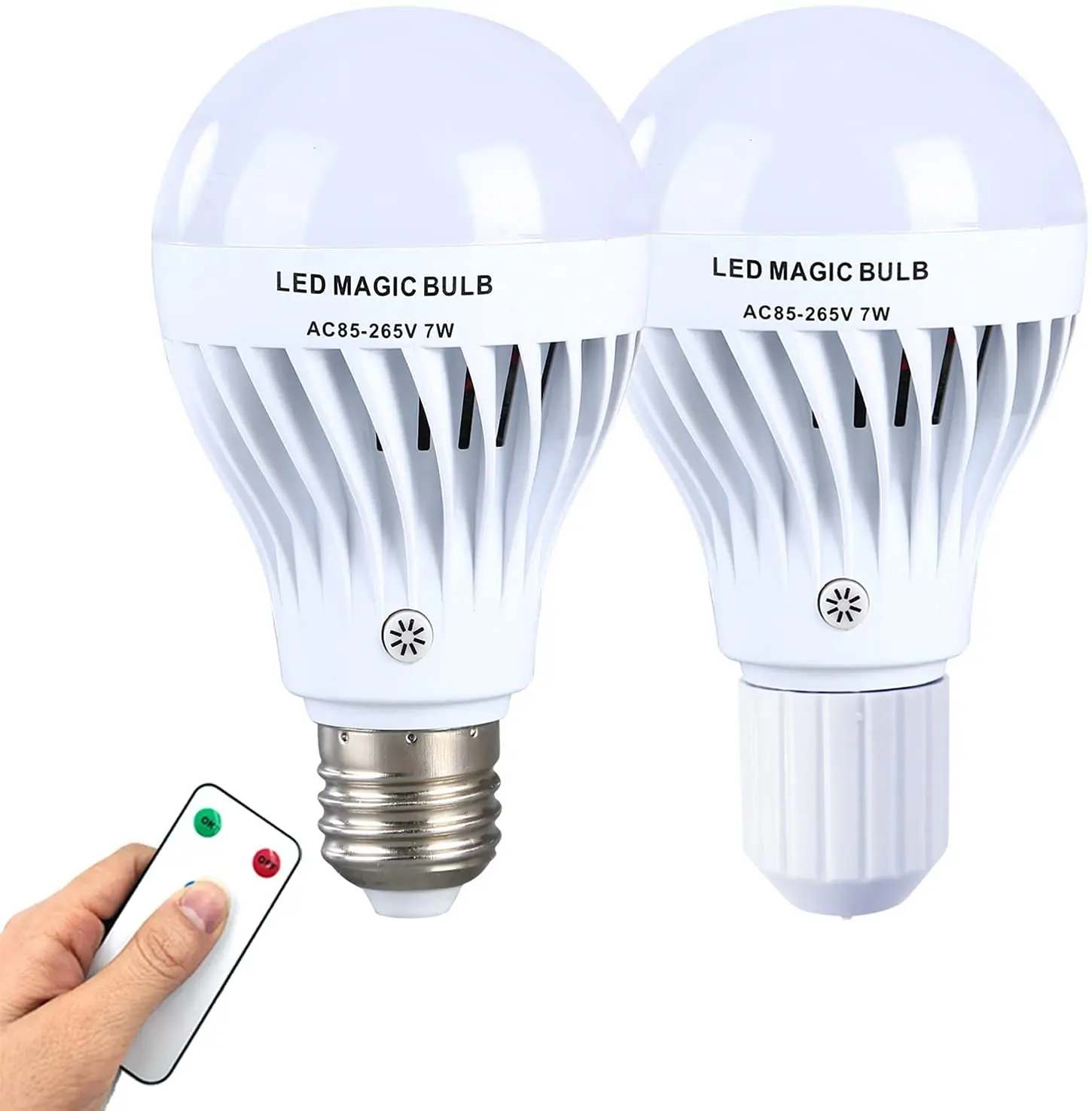 USB C Rechargeable Light Bulb With Remote Control, 7W Battery Powered Light  Bulb