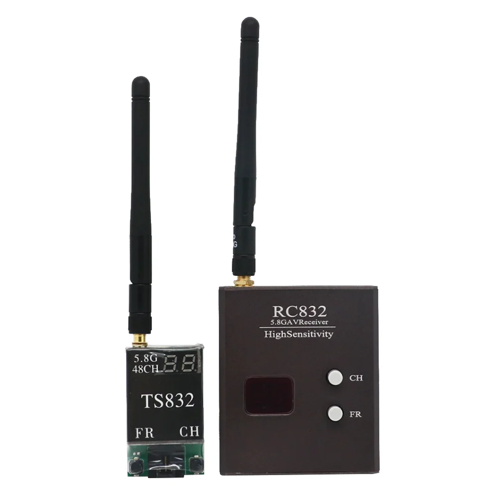 Transmissor Ts832 & Receptor Rc832 48ch 5.8g 600mw 5km Áudio sem Fio Transmissão de Vídeo para Fpv Multicopter Aeronave Quadcopter - Image 5