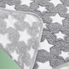 2PCS Soft Fluffy High Quality Pet Blanket Cute Cartoon Pattern Paw Print Dog Pet Mat Warm and Comfortable Blanket for Cat Dogs 2