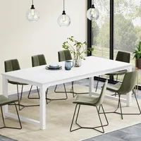 78.7"x39.4" Dining Table, Industrial Kitchen Table for 8-10 Person, Rectangular Dinner Table for Dining Room Kitchen 1