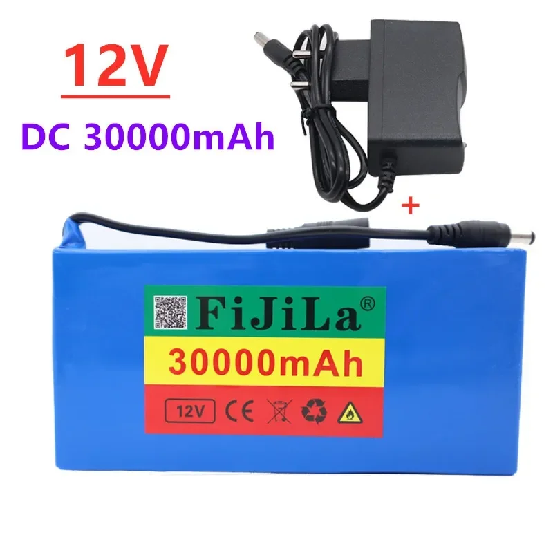 

Batterie Lithium-ion Portable Super Rechargeable De Haute Qualité, 12v Dc 30000mAh, Avec Prise Ue, 12.6v 30ah, Pack De Batteries