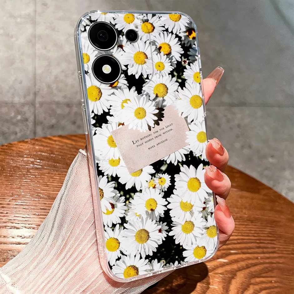Sweet Lovely Girl Dustproof Transparent Phone Case – Creative Protective Cover