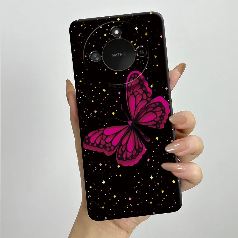 Sweet Painted Silicone Phone Case - Fashion Cartoon Design, Protective & Stylish
