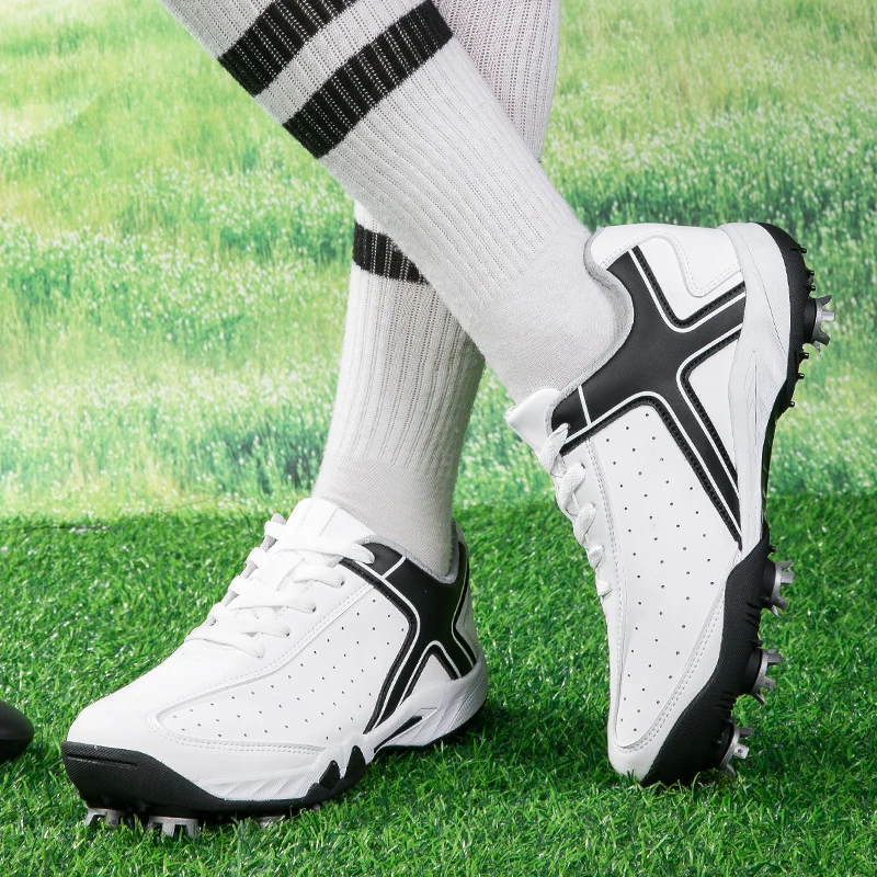 Professional Men's Golf Shoes Spikes Athletic Shoes Big Size 46 Outdoor Non-slip Golfing Sports Men Golf Sneakers Women