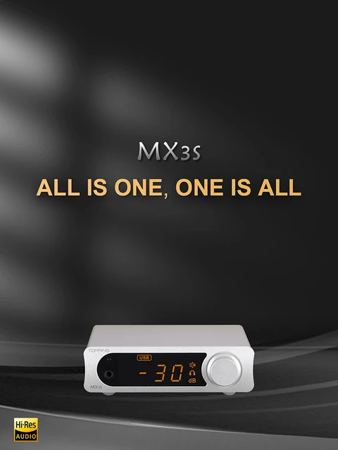 TOPPING MX3s MINI DAC Headphone Amplifier Bluetooth Power 