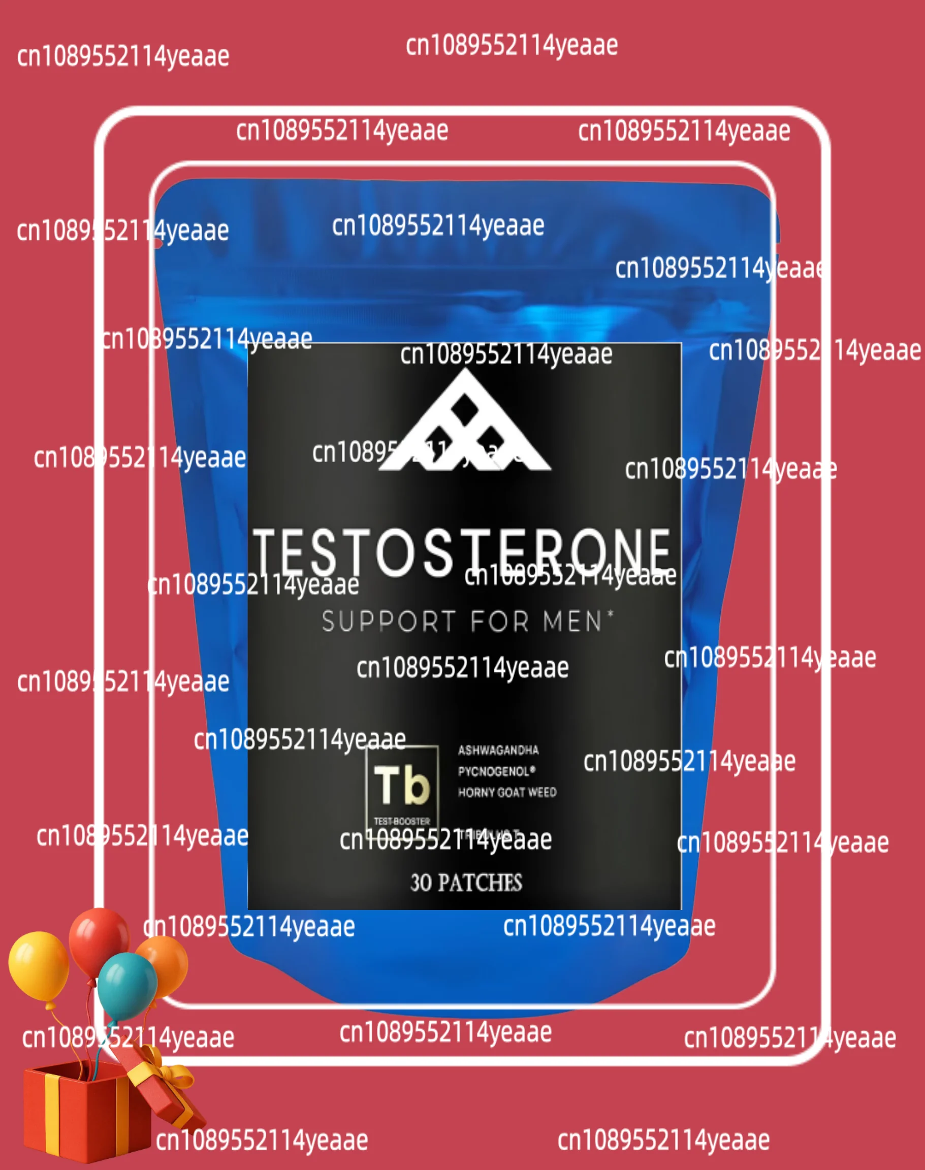 30 Patches Testosterone Booster For Men With Horny Goat Weed, Maca Root Transdermal Patches Energy Stamina Strength