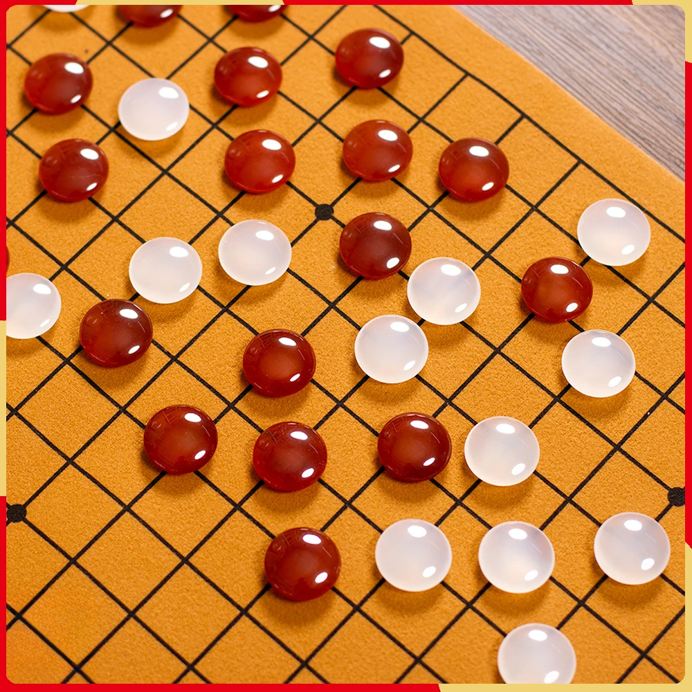 천연 붉은 마노 5 행 고 화이트 크리스탈 옥 구름 Yongzi 정통 경쟁 어린이 성인 대나무 항아리 세트 Spiele