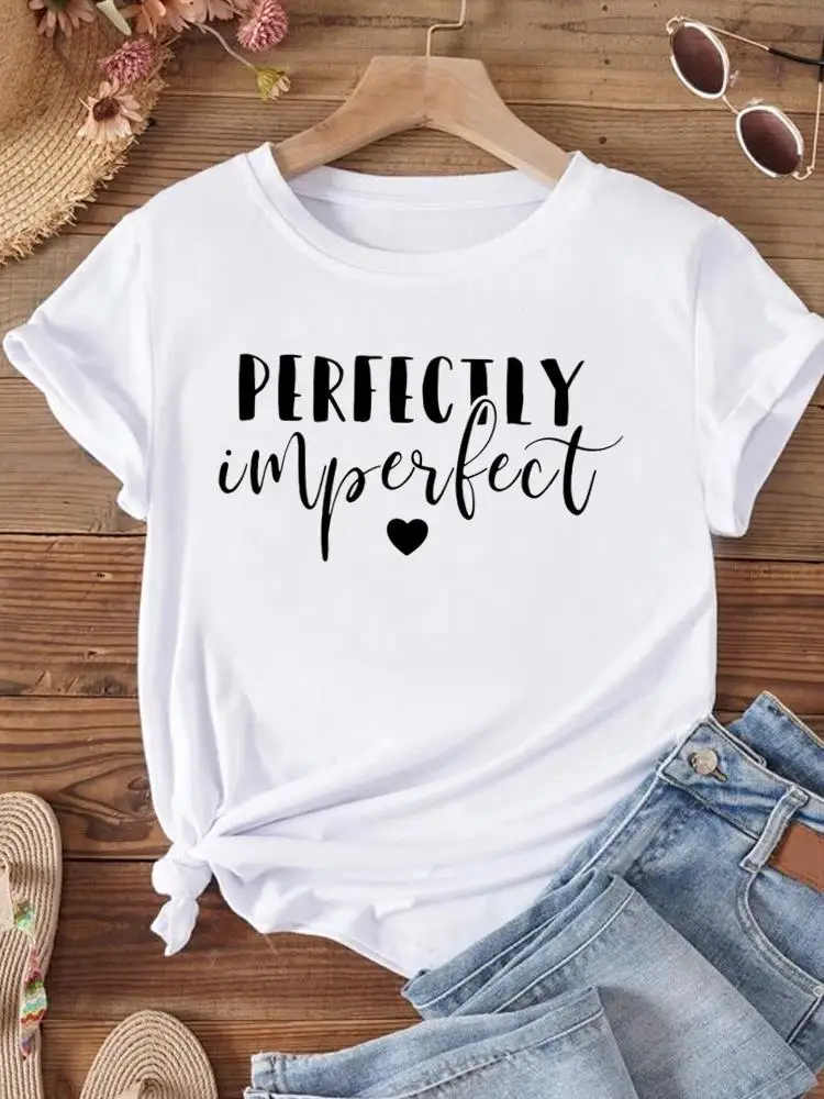 

Sweet Letter Trend 90s Cute Fashion O-neck T Shirt Graphic T-shirts Print Short Sleeve Clothing Tee Top Women Clothes