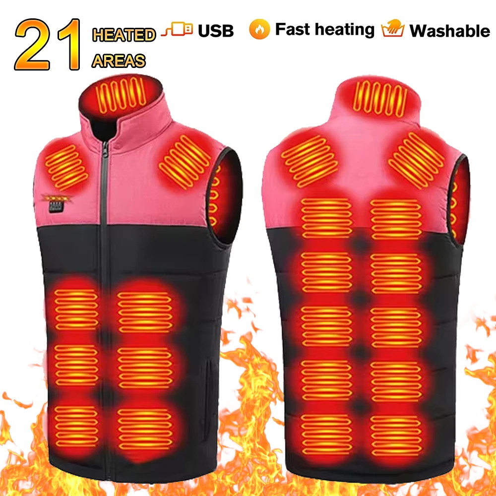 Veste chauffante femme hiver pour randonnée et pêche, veste thermique extérieure chauffante et flexible