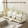 Multifunctional Kitchen Sink Next to The Bowl Drain Tray Rack Sink Storage Dishes Narrow Drying Dishes and Chopsticks Holder 1