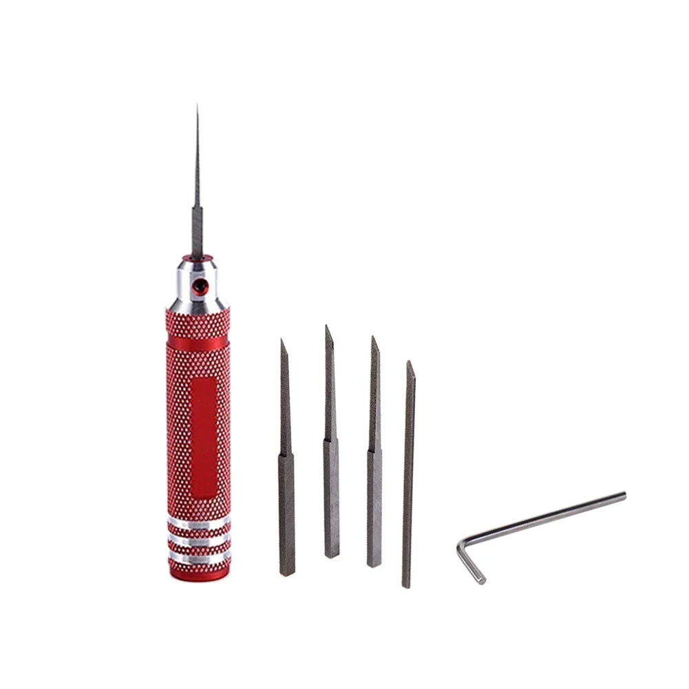 Scriber With 5Blade Gundam Resin Carved Scribe Line Cutting Tool Chisel 0.2mm/0.4mm/0.6mm/0.8mm/1.0mm