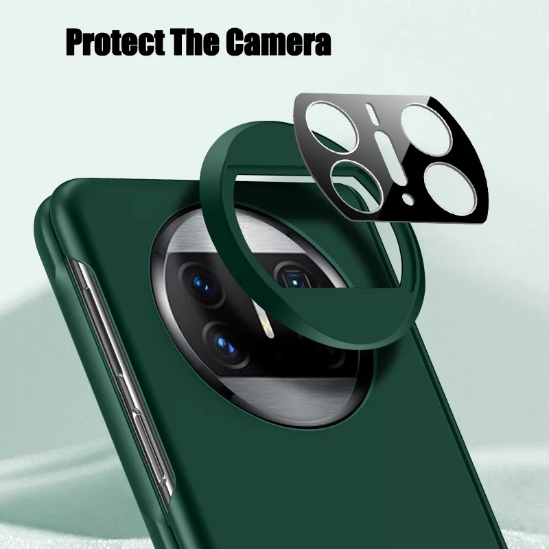 Full Cover Hinge Protection for Huawei Mate X3 Skin Feeling Hard PC Invisible Bracket Case with Screen Protector for Mate X3