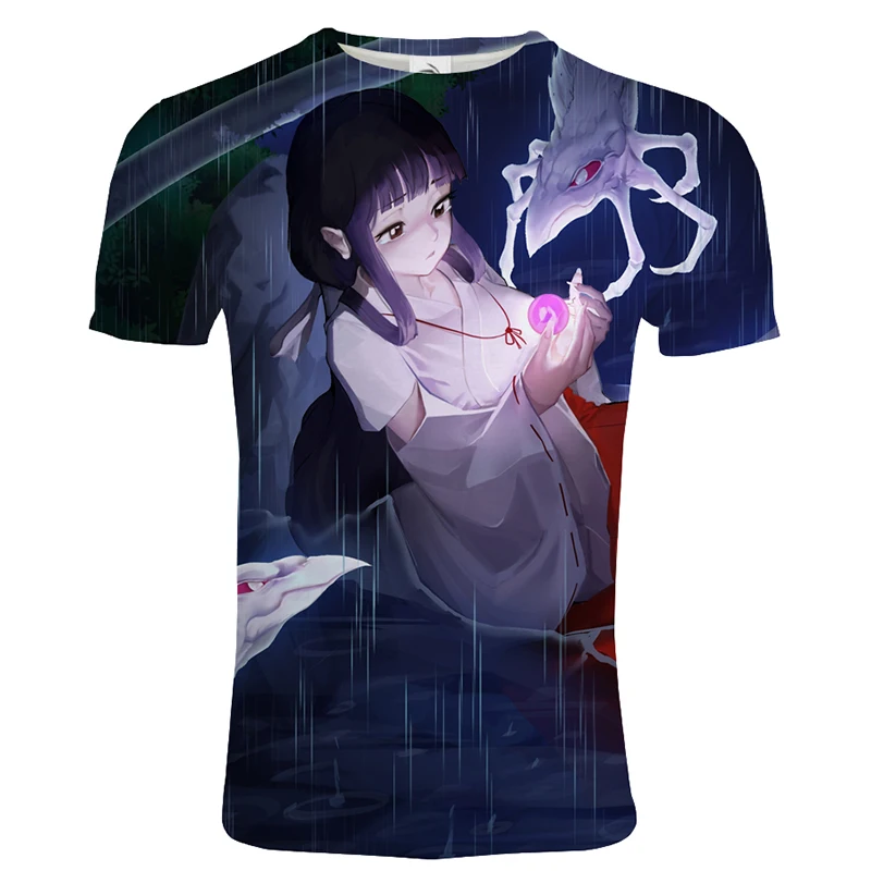 

Fashion Harajuku Anime T-shirt Men Women Inuyasha 3D Printed Casual Streetwear O-Neck Short Sleeve Tshirt Unisex Popular Top