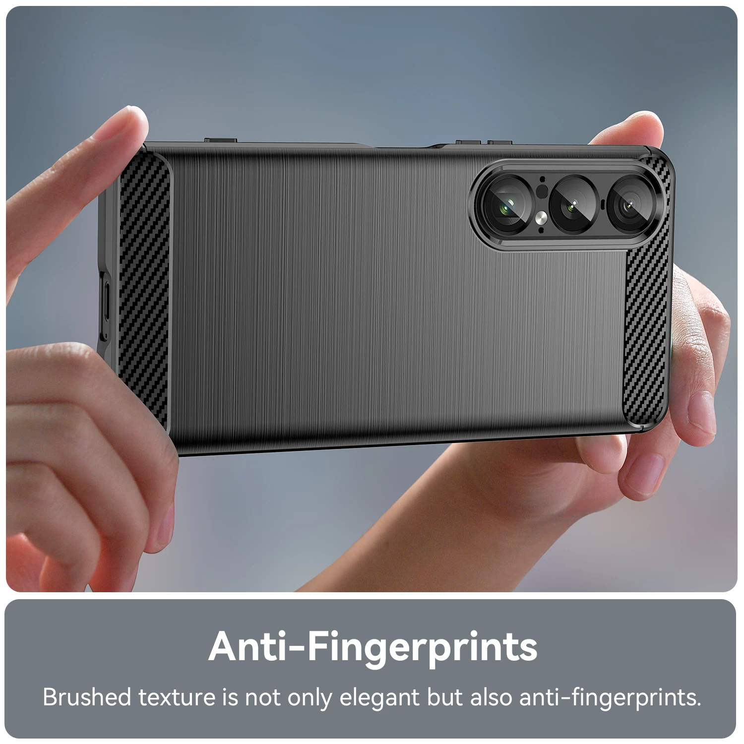 Durable Soft Silicone Carbon Fiber Phone Case Cover