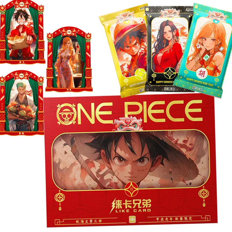 

New One Piece Precious Collector Box Anime Cartoon Luffy Usopp Nami Zoro Character Plot Limited Rare Cards Kids Birthday Gifts