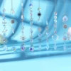 Crystal Wind Chime Moon Sun Catcher Diamond Prisms Pendant Dream Catcher Rainbow Chaser Hanging Drop Home Garden Decor Windchime 6