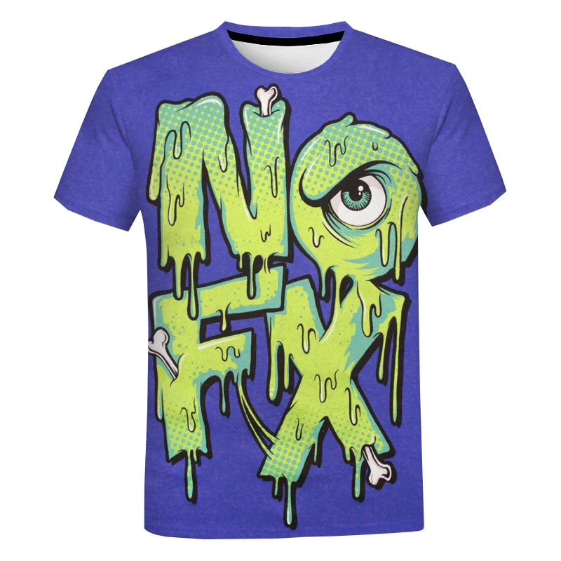 Punk Band Nofx 3D Print T-Shirts Men Women Fashion Casual O