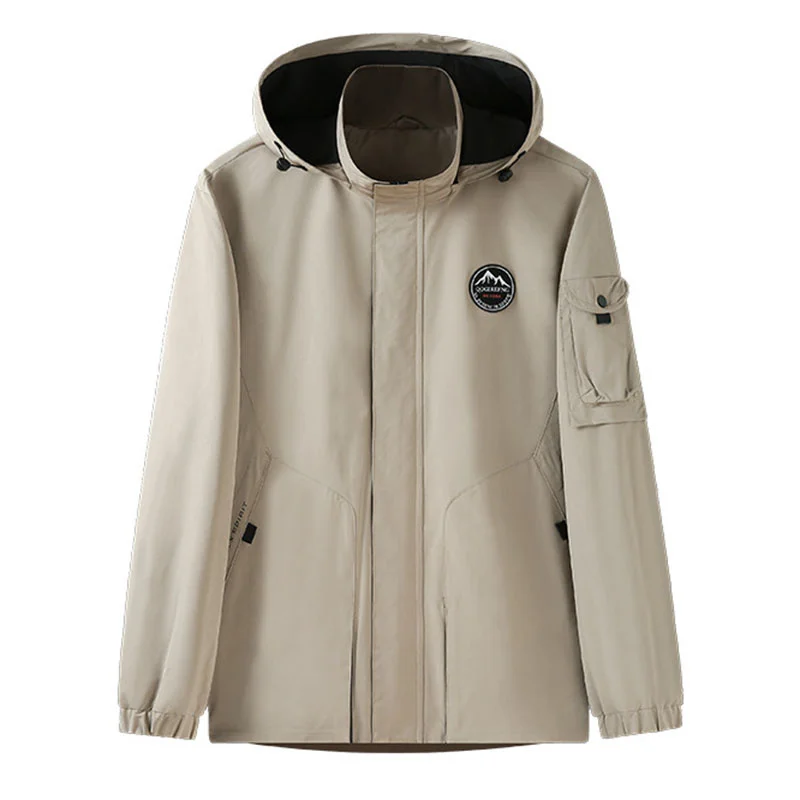 Man Bombers Jackets for Men Corduroy Jacket Trench Coat Tactical Clothing Windshield Heating Bomber Techwear Retro Withzipper