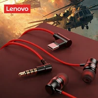 Lenovo YF38 Wired Earphones Type-C/3.5mm Jack Wired Headphones With Mic For Laptop Computer Tablet Phone Sport Gaming Headset