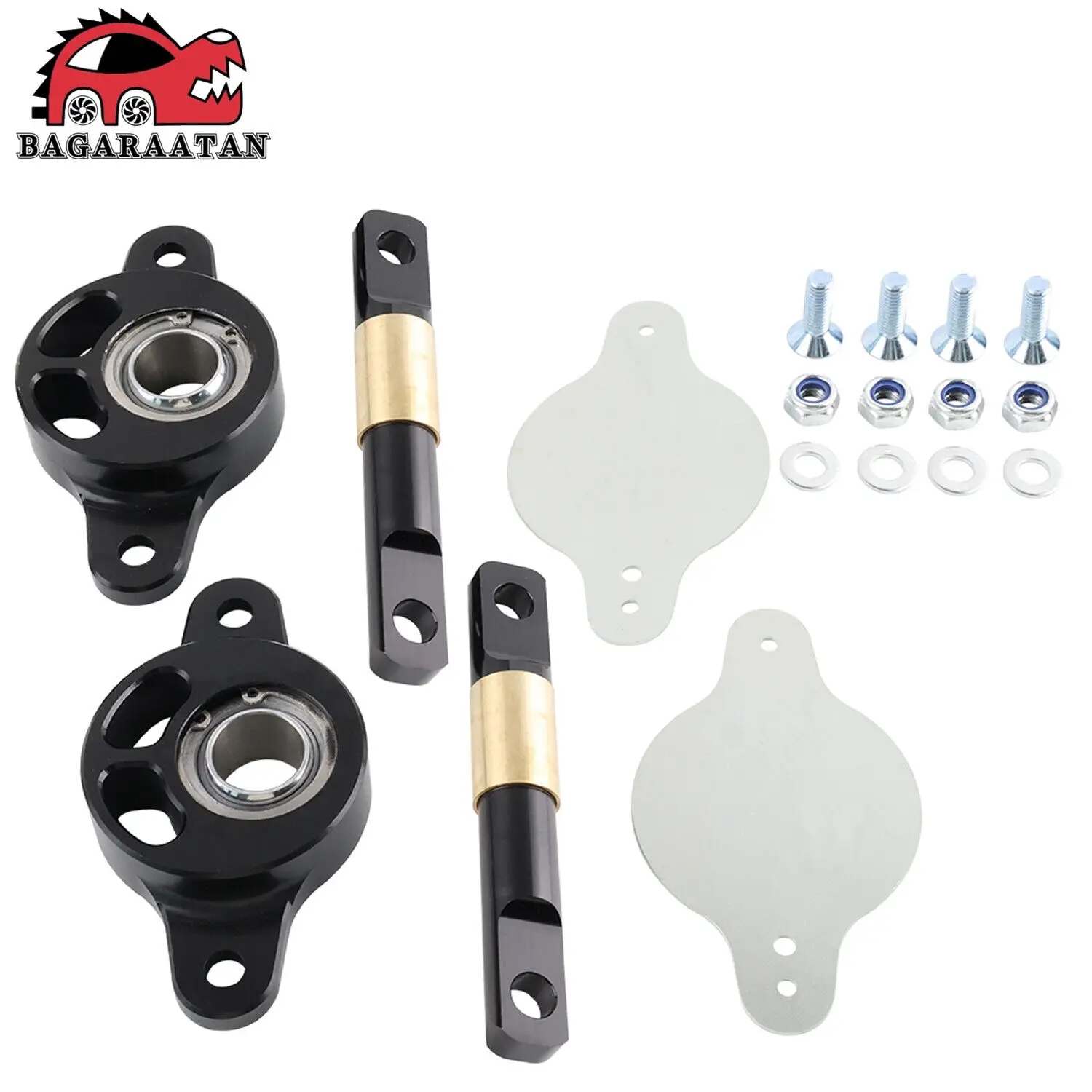 Blox Racing Rear Trailing Arm Bushing Kit Black - 88-00 Honda Civic