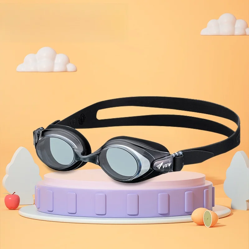 Black children's swimming goggles v740j