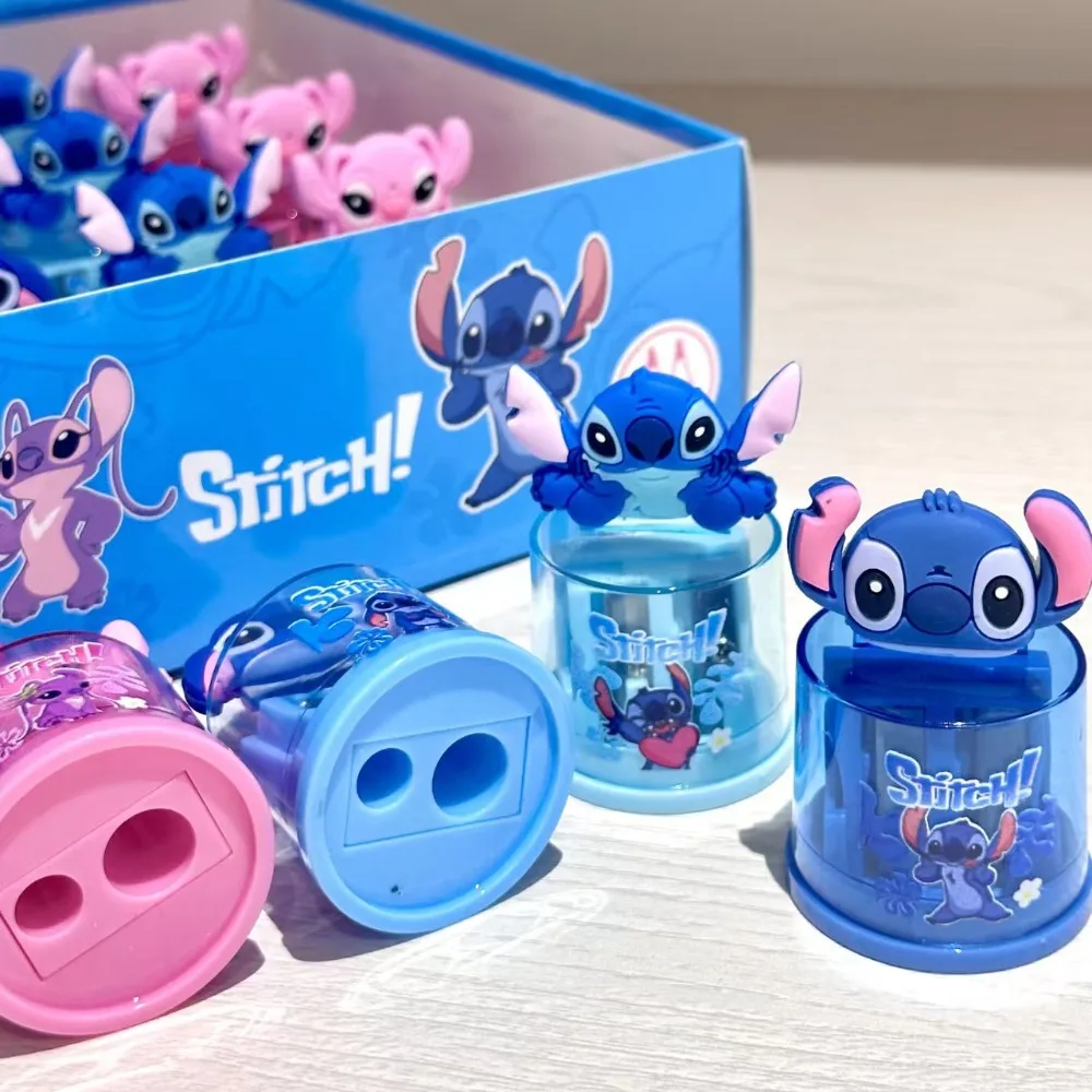 New Stitch 3D Pencil Sharpener with Adorable Topper Compact and Functional for School Kids