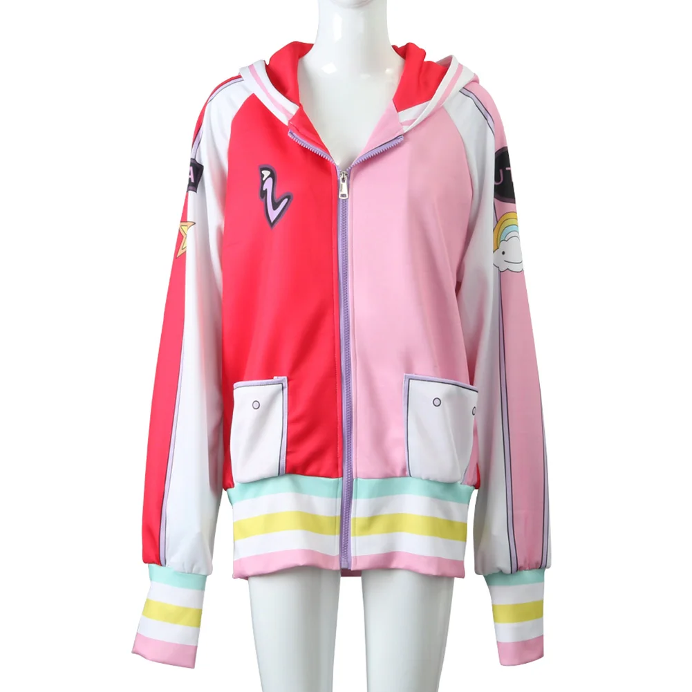 

One UTA Cosplay Piece Costume Hoodie Zip Up Jacket Coat Outfits Halloween Carnival Suit