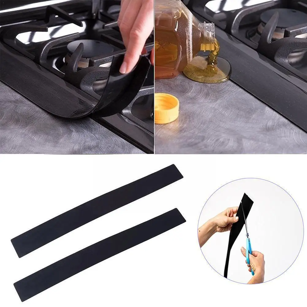 Stove Counter Gap Cover T shaped Silicone Rubber Strip for Kitchen Oil