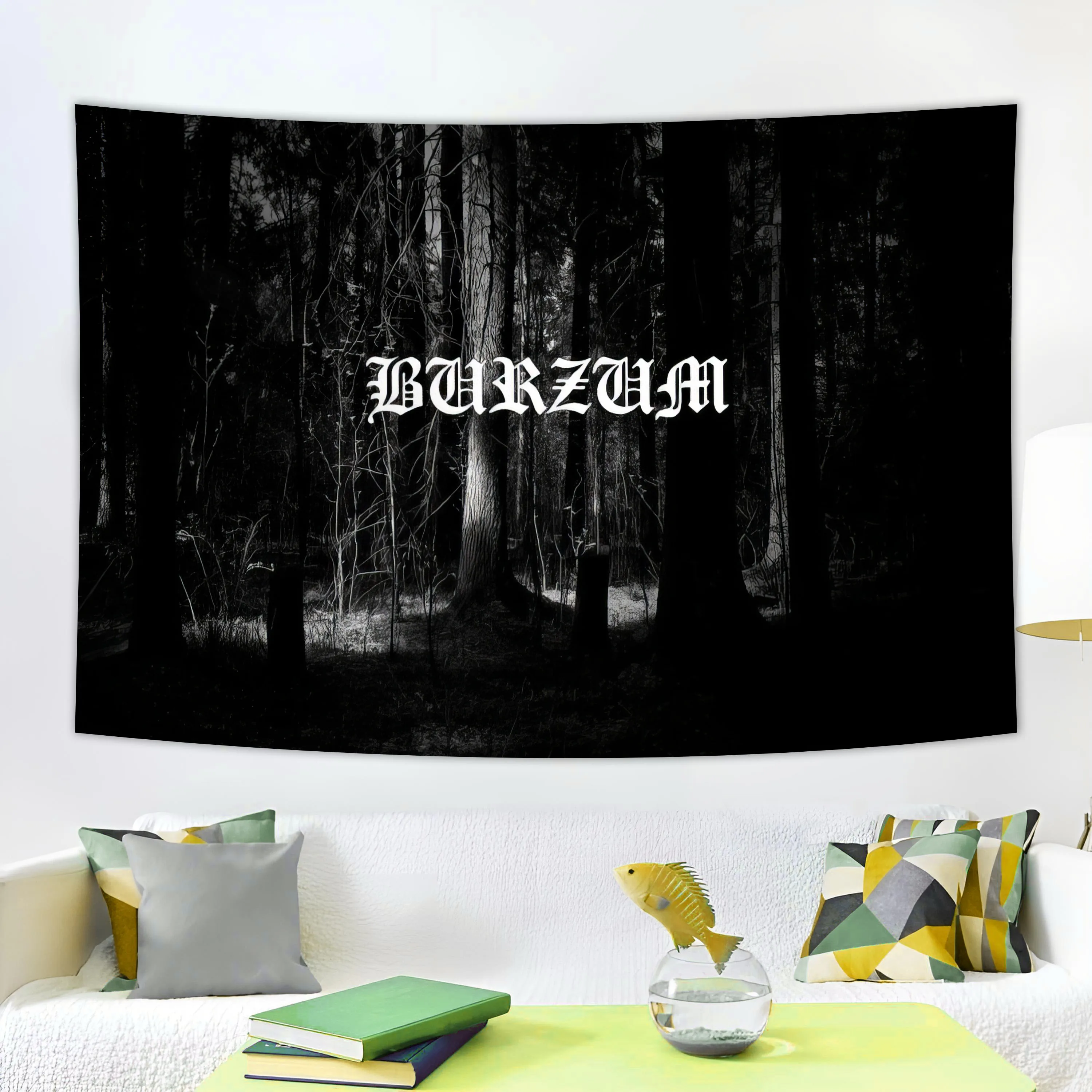 Tapestry Decor Satan Metal Pentagram Rock Band Music Banner 90x150cm 3x5fts