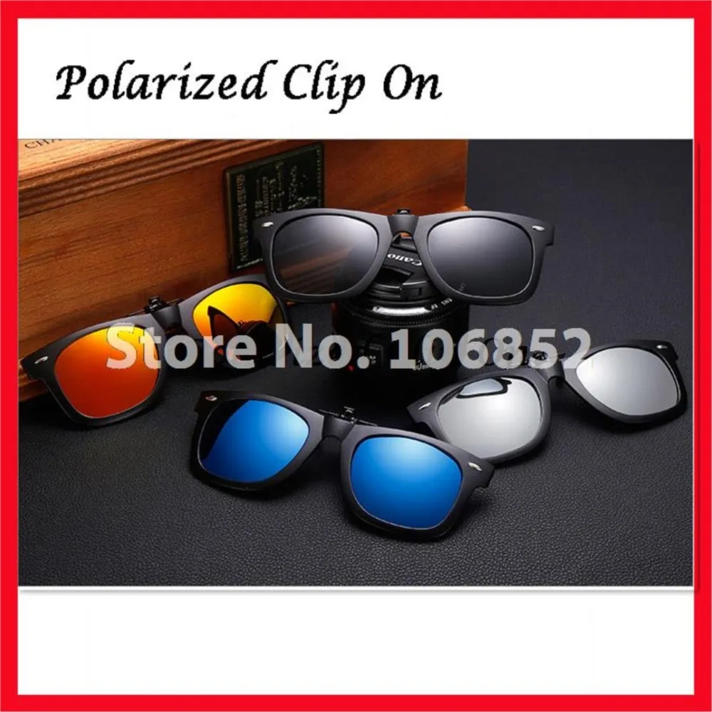 

Free Shipping 10pcs C029 Glasses Sunglass Sunglasses Eyeglasses Polarized Clip On Green Grey Orange Red Blue White Mirror