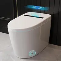 Smart Bidet Toilet, One Piece Bidet Toilet for Bathrooms, Toilet with Auto Open/Close Lid, Warm Dryer, Foot Sensor Operation 1