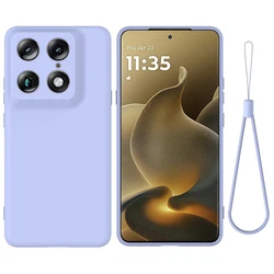 Soft Premium Liquid Silicone Strap Cover with Flocking Interior - Motorola X70 Air Pro (Purple)