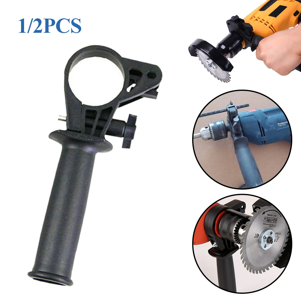 Universal Side Hammer Drill Handle Adjustment Inner Diameter 40-43mm Electric Drill Handle Fits Replacement Grinding Machine router spindle mount diameter 43mm 52mm 65mm 71mm 80mm aluminum spindle clamping bracket for cnc router engraving machine